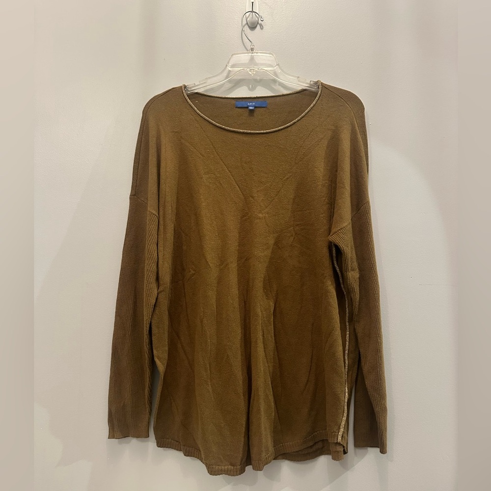 EUC APT 9 Brown Long Sleeve Women's Thin Sweater. Women’s XL